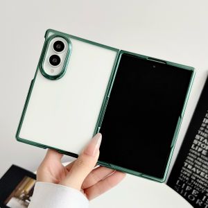 szhaiyu | Premium Shockproof Phone Case For Samsung Galaxy Z Fold 8 Ultra Z Fold 7 6 5 4 5G Electroplated Transparent  Protective Cover