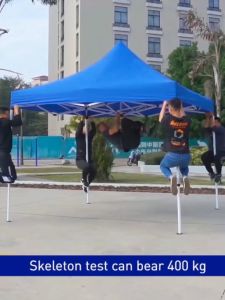 DIMOO【Ready Stock】10x10 Ft Roof Night Market Canopy Camping Tent Khemah Kanopi Frame 8 x 8 Kanopi Penuh Khemah Rangka Besi Pasar Malam Niaga Full Set Roof Thickening Frame 3*4.5M Folding tent Full set Payung Niaga Lipat - Lazada