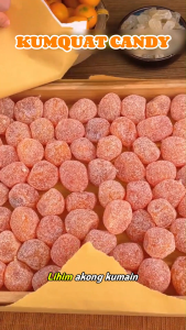 KINOFOODS - Dried Kumquat Candy with Licorice – Candied Fruit Xi Throat Soothing Cough Relief Healthy Snack for Tea