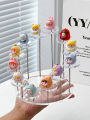 Acrylic Display Stand Triangle Figure Storage Box Blind Box Small Figurine Display Shelf Transparent Cartoon Cute Particle Storage Rack. 