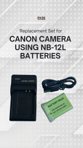 [NYZE] NB-12L USB Replacement Camera Battery and Charger for Canon Cameras using NB-12L batteries