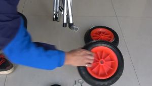 ล้อลากเรือคายัค 10 แบบพกพาที่มีน้ำหนักเบาพับเรือคายัค รถพ่วงที่ถอดออกได้ | ล้อคายัค 10