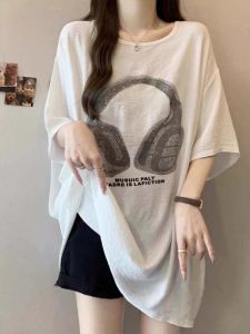 Áo Thun Mùa Hè Oversized Dài Trung Bình