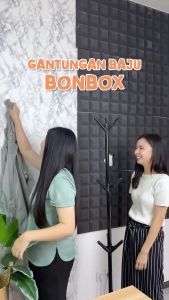 BONBOX Stand Hanger Gantungan Baju Tiang Berdiri Serbaguna Standing Hanger Aksesoris Tas Topi Gantung Stand Hanger Multifungsi BFS3507