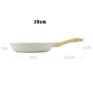 Durable Ceramic Non Stick Frying Wok Pan Universal Cookware For Induction Gas Stove Steak Cooking Saucepan