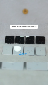 (Rạng Đông)(WIFI) Công tắc cảm ứng thông minh vuông 1234 nút CTCU.WF Rạng Đông Kết nối Wifi