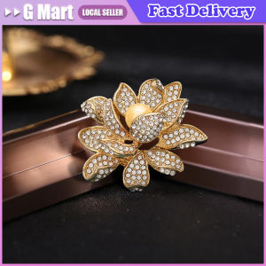 Fashionable Blooming Lotus Brooch For Women Elegant And Luxurious Brooch For Flowers New Popular Brooch For Holiday Gifts Vintage Women Exquisite Tassel Butterfly Crystal Brooches Badges Retro Elegant Badges Corsage Pins For WomenS Party Wedding