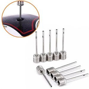 10-60pcs Sport Ball Inflating Pump Needle For Football Basketball Soccer Inflatable Air Valve Adaptor Stainless Steel Pump