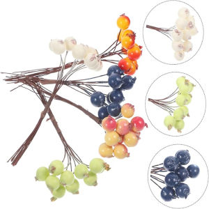 1/3Pcs Blueberry Foam Christmas Berry Bouquet Artificial Flower DIY Wreath Decoration for Home Wedding Decoration Candy Box Gift