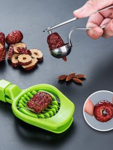 Stainless Steel Date Pit Remover Cherry Pit Opener Home Tool Large Red Date Heart Removal Cherry Milk Date Pit Remover