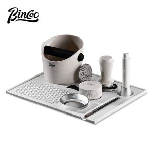 BINCOO Coffee Tamper Set Distributor Portafilter Accessories Press Powder Pad Coffee Storage Pad Bar Mat Coffee Machine Accessories