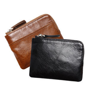 กุญแจขนาดเล็ก สำหรับผู้หญิงและผู้ชาย สำหรับหนังแท้สไตล์ยิ่งปูน Dompet Koin กระเป๋าซิปกระเป๋าสตางค์ และสีที่พวกเราต้องการ