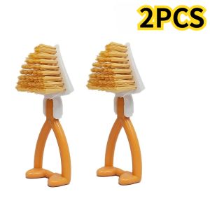 Foldable Crevice Cleaning Brush Multifunctional Kitchen Bathroom Triangular Brush Household Portable No Dead Angle Stove Brush