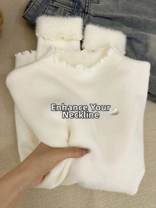 Fashionable Temperament Spring New Half Turtleneck Knitted Sweater