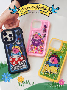 Double Layer Full Cover Princess Long Hair Alice Snow Original Creative Phone Case for  16Promax 15pro Protective Cover