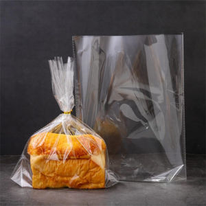 100/200pcs Plastic Bags Transparent Bag For Toast Bread Soft Frosted Food Packaging Baking Gift bags Wedding Party Decoration