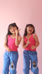 Celana Panjang Anak Perempuan Joger Anak-Anak Umur 5-10 Tahun bahan Denim Semi Jeans Fashion