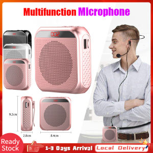 Wireless Microphone Bluetooth Voice Amplifier For Teaching Speaker Full Bass Speaker Portable Amplifier Speaker Loudspeaker Microphone Voice Amplif