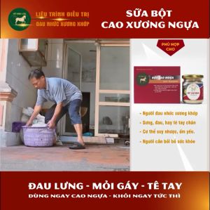 Bột Cao Ngựa nguyên chất Việt Minh Long bổ sung Canxi tăng cường sức khỏe xương khớp trị đau nhức Hàng Chính Hãng