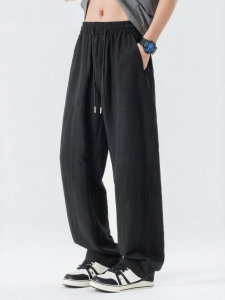 Wood soon | Fashion Brand Tencel Casual New Arrival Loose Straight Leg Droop Feel Long Pants