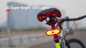 Wireless Remote Control Tail Light Bicycle Tail Light Mountain Bike Light USB Charging Light Bicycle Tail Light Night Riding Equipment Road Bike Turn Signal Tail Light