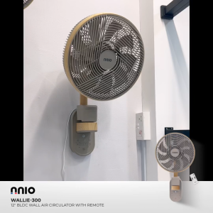 NNIO WALLIE-300 12" BLDC Wall Air Circulator with Remote | Motion Sensor | Nightlight Function