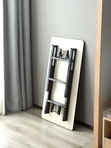 60x120x70CM Foldable Table/Desk Home Office Computer Solid Wood+Stainless Steel [ RANDOM COLOR ]