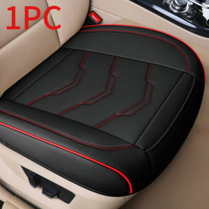 SEAMETAL Seat Cover for Car Front Driver PU Leather Seatcover Protector Anti Slip Arrow Design Edge Wrapping Breathable