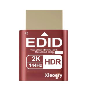 HDR HDMI Dummy Plug 2K/1080P EDID Emulator Bộ Điều Hợp Hiển Thị Ảo 144Hz Cho Máy Tính Không Đầu Máy Chủ Nút Xử Lý Đồ Họa GPU