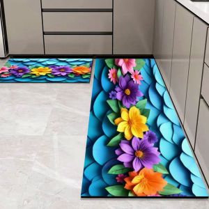 VIKAMA Flannel - made Warm Mats in Modern Minimalist Style: Perfect for Kitchen and Corridor Helping Create a Clean Space