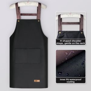 Waterproof Oil-Resistant Long Sleeve Fashionable Apron