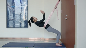 “Local Stock" Yoga hammock elastic yoga rope low back bending device home trainer inverted wall rope