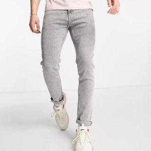 Discover Pants Denim Selvedge Accent Acid Wash Grey