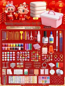 Non-toxic DIY Clay Kit Refrigerator Magnet Toy