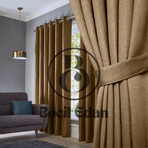 Gorden Pintu Embos Polos 6 Gelombang Gordeng Jendela Pintu Kamar Cantik Mewah Terbaru