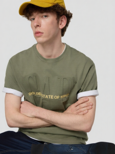 Gap | Cotton Round-Neck Short-Sleeve Logo T-Shirt