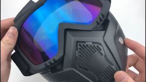 Kacamata Masker Google Mask 2 In 1 Set Motor Trail Cross Anti Debu Polusi Model Bollfo