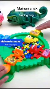 Mainan Hungry Frog Eat Beans Mainan Anak Montessori Game SH