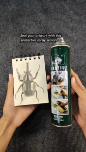 KUELOX FIXATIVE SPRAY For Sketch  CharcoalPastel [180ml/300ml/320ml]