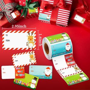 500Pcs/Roll Envelope Merry Christmas Decorations For Home 2025 Cristmas Xmas Seal Labels DIY Gifts Christmas Gift Packaging Stic