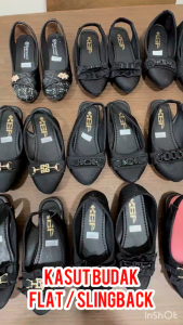 KASUT SLINGBACK BUDAK PEREMPUAN SIZE 26-35 GIRLS SLINGBACK SHOES GIRLS FLAT SHOES PU LEATHER ANTI SLIP RUBBER SOLE