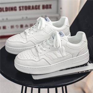 Mens Summer Outdoor Slip-On Shoes Breathable Thick Bottom Flat Sandals Open-Toe No-Back White Shoes Casual Slipper Style