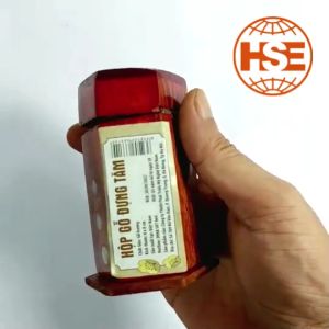 Lọ đựng tăm gỗ hương đỏ khảm trai Mỹ Nghệ hũ tăm gỗ cao cấp