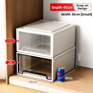 Draw Type Transparent Home Wardrobe Organizer Box
