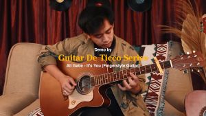 Gitar Akustik Mandalika De Ticc Series DTS-01J-NS-KP Include Softcase dan Senar Gitar Cadangan