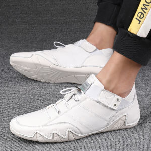 Fashionable Driving Breathable Soft Sole Mens Casual Leather Shoes