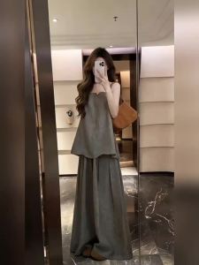unifittoo | Casual Stylish 2 Pieces Outfit Sleeveless Top and Straight Pants