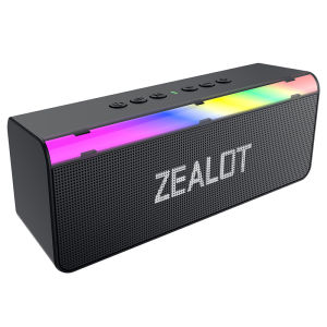 ลำโพงบลูทูธ zealot-S72 Motion+ พร้อมระบบเสียง 20W ซับวูฟเฟอร์ความละเอียดสูง กันน้ำระดับ IPX6 แบตเตอรี่ 3000MAh ลำโพงพกพา