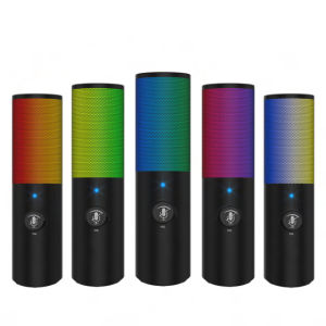YARMEE USB Microphone Professional RGB Noise reduction Microfono For Gaming Streaming Suitable Laptop and Desktop computer