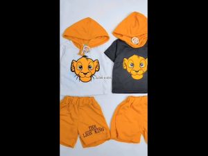 Setelan Hoodie Anak Bayi Laki-Laki - Setelan Anak Cowok Motif The Lion King Estimasi Usia 3 Bulan-3 Tahun